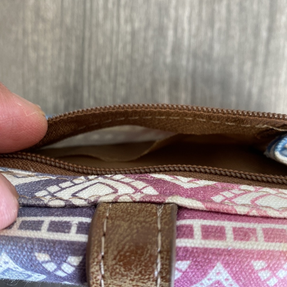 Cute Pastel Colored Aztec Pattern Wallet - Picture 7 of 7